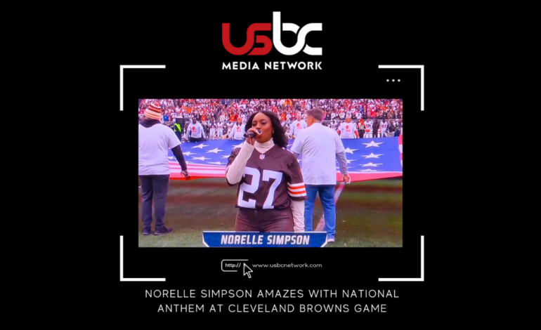 Cleveland Native Norelle Simpson Amazes with National Anthem at Cleveland Browns Game
