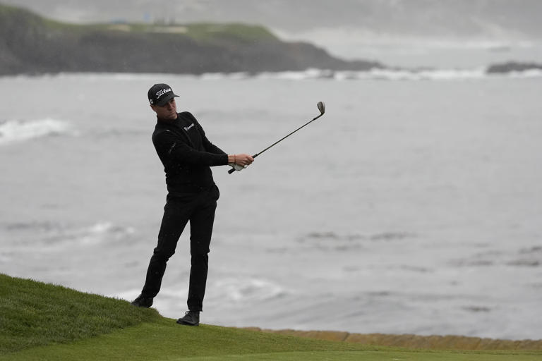 Final Round at Pebble Beach Delayed Due to Waterlogged Course and Strong Winds, Clark Holds One-Shot Lead
