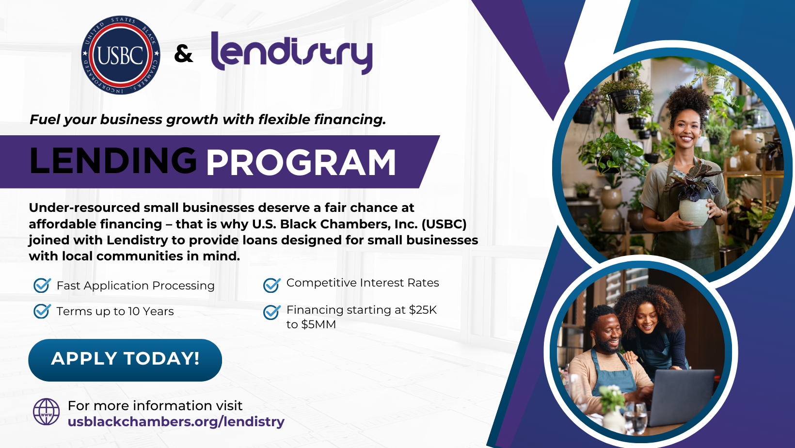 U.S. Black Chambers, Inc. (USBC) Joins Forces with Lendistry to Boost Opportunities for Underserved Entrepreneurs with New USBC Lending Portal